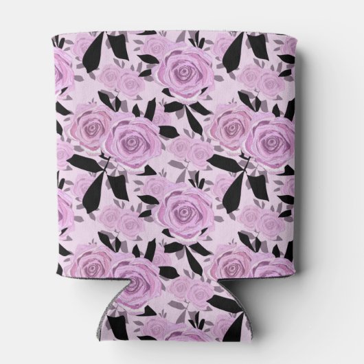 ピンクのバラ 缶クーラー (裏面)