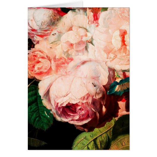 ピンクのバラ、花と蝶バレンタインデー (正面)