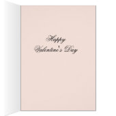 ピンクのバラ、花と蝶バレンタインデー (内側 (右))