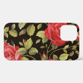 ピンクのバラ:花エレガント柄。 Case-Mate iPhoneケース (裏面 (横))