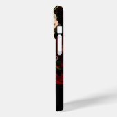 ピンクのバラ、蝶、白花フローラモノグラム Case-Mate iPhoneケース (裏面 / 左)