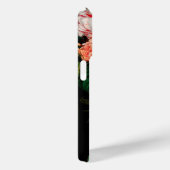 ピンクのバラ、蝶、白花フローラモノグラム Case-Mate iPhoneケース (裏面 / 右)