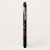 ピンクのバラ、蝶、白花フローラモノグラム Case-Mate iPhoneケース (裏面/左)