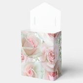 ピンクのバラ&赤ちゃんの息任意の色の好意ボックス フェイバーボックス (オープン)