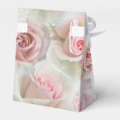 ピンクのバラ&赤ちゃんの息任意の色の好意ボックス フェイバーボックス (裏面サイド)
