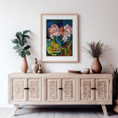 ピンクのバラ | Ernst Ludwig Kirchner ポスター