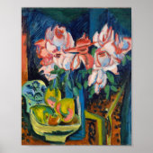 ピンクのバラ | Ernst Ludwig Kirchner ポスター (正面)