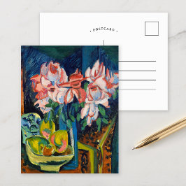 ピンクのバラ | Ernst Ludwig Kirchner ポストカード