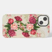 ピンクのバラ iPhoneケース (裏面横)