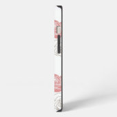 ピンクのバラ iPhoneケース (左側面)