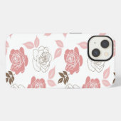 ピンクのバラ iPhoneケース (裏面横)