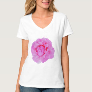 ピンクのバラ Tシャツ