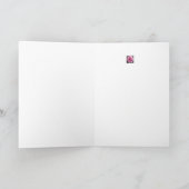 ピンクのバラfor You – ありがとう サンキューカード (内部)