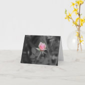 ピンクのバラNoteCard (中ブランク) カード (黄色い花)