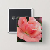 ピンクのバラPin 缶バッジ (正面&裏面)