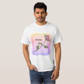 ピンクのバラTシャツ Tシャツ (正面フル)