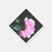 ピンクのバラXOXナプキン スタンダードカクテルナプキン (角)