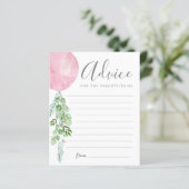 ピンクのバルーンアドバイスがベビーカードを希望 (スタンド正面)