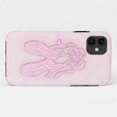 ピンクのバレエのスリッパ Case-Mate iPhoneケース (裏面(横))