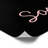 ピンクのバレエシューズバレエダンサー ポスター (角)