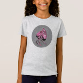 ピンクのバレエシューズ Tシャツ (正面)