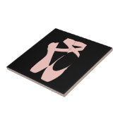 ピンクのバレエポイントシューズ タイル (側面)