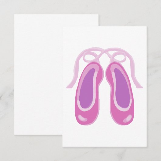 ピンクのバレエ靴 (正面/裏面)