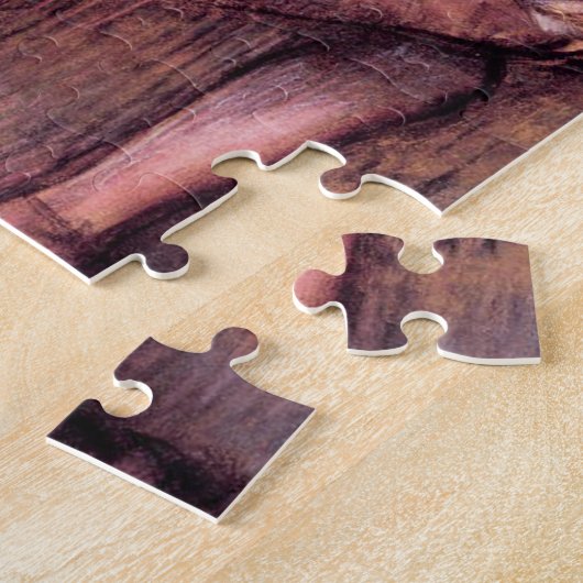 ピンクのバレリーナのパズルのガスを抜いて下さい ジグソーパズル (側面)