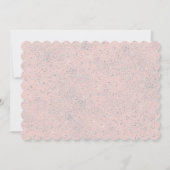 ピンクのバレリーナのファーストバースデーパーティー招待状 招待状 (裏面)