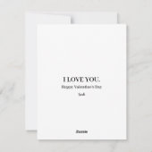 ピンクのバレンタインカード シーズンカード (裏面)