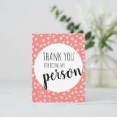 ピンクのバレンタインカード シーズンカード (スタンド正面)