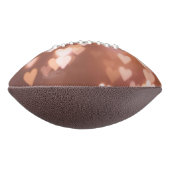 ピンクのバレンタインデーのハート アメリカンフットボール (回転90)