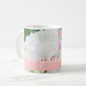 ピンクのバレンタインデーの写真愛そんなにカスタム コーヒーマグカップ (正面左)