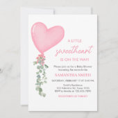 ピンクのバレンタ 招待状 (正面)