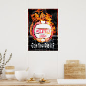 ピンクのバレーボールを燃やして掘ってもいい ポスター (キッチン)