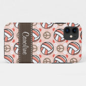 ピンクのバレーボール Case-Mate iPhoneケース (裏面(横))