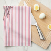 ピンクのバンドとピンクのフェニックスの上昇 キッチンタオル (四つ折り)