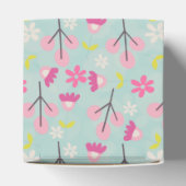 ピンクのバンニと花 フェイバーボックス (上部)