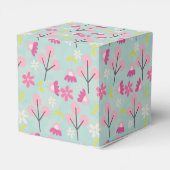 ピンクのバンニと花 フェイバーボックス (裏面サイド)