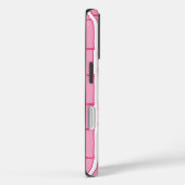 ピンクのバンブー柄ストライプ Case-Mate iPhoneケース (裏面 / 右)
