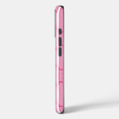 ピンクのバンブー柄ストライプ Case-Mate iPhoneケース (裏面 / 左)