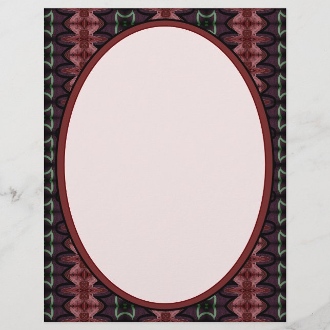 ピンクのバーガンディ レターヘッド (正面)