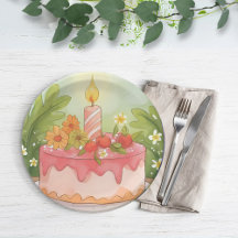 ピンクのバースデーケーキ | お誕生日おめでとう
