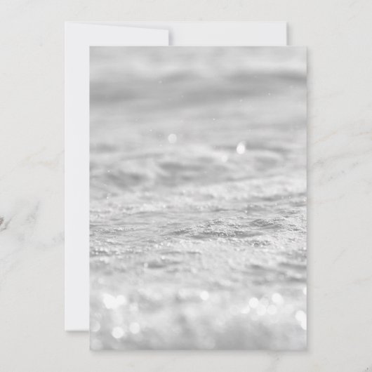 ピンクのバーチャルベビーシャワー外は寒い 招待状 (裏面)