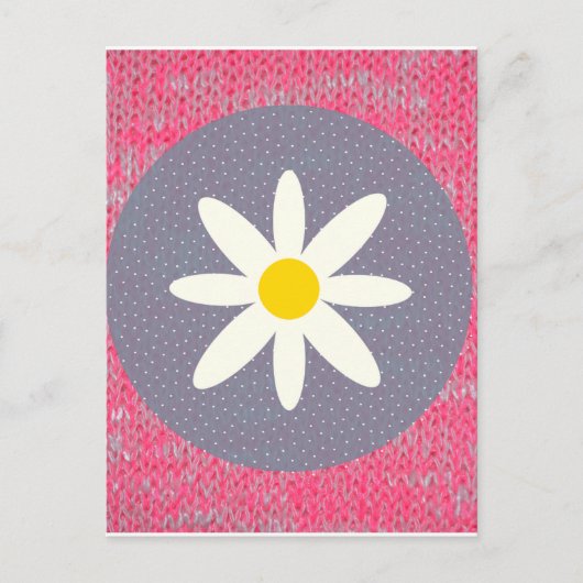 ピンクのバーンアウトパターンの平和の愛の運命の芸術 ポストカード (正面)