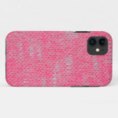 ピンクのバーンアウトパターンの平和愛の宿命アート Case-Mate iPhoneケース (裏面(横))