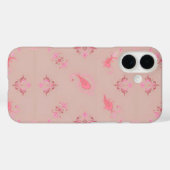 ピンクのパイズリ柄 Case-Mate iPhoneケース (裏面 (横))