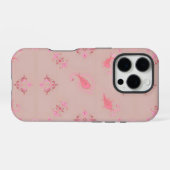 ピンクのパイズリ柄 iPhoneケース (裏面横)