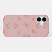 ピンクのパイズリ柄 iPhone 16ケース (裏面横)