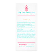 ピンクのパイナップル ラックカード (裏面)